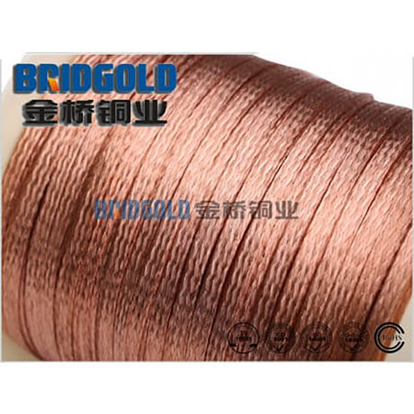 China Braid Tinned Copper Wire 0.12mm, flat copper braided wire, Flat